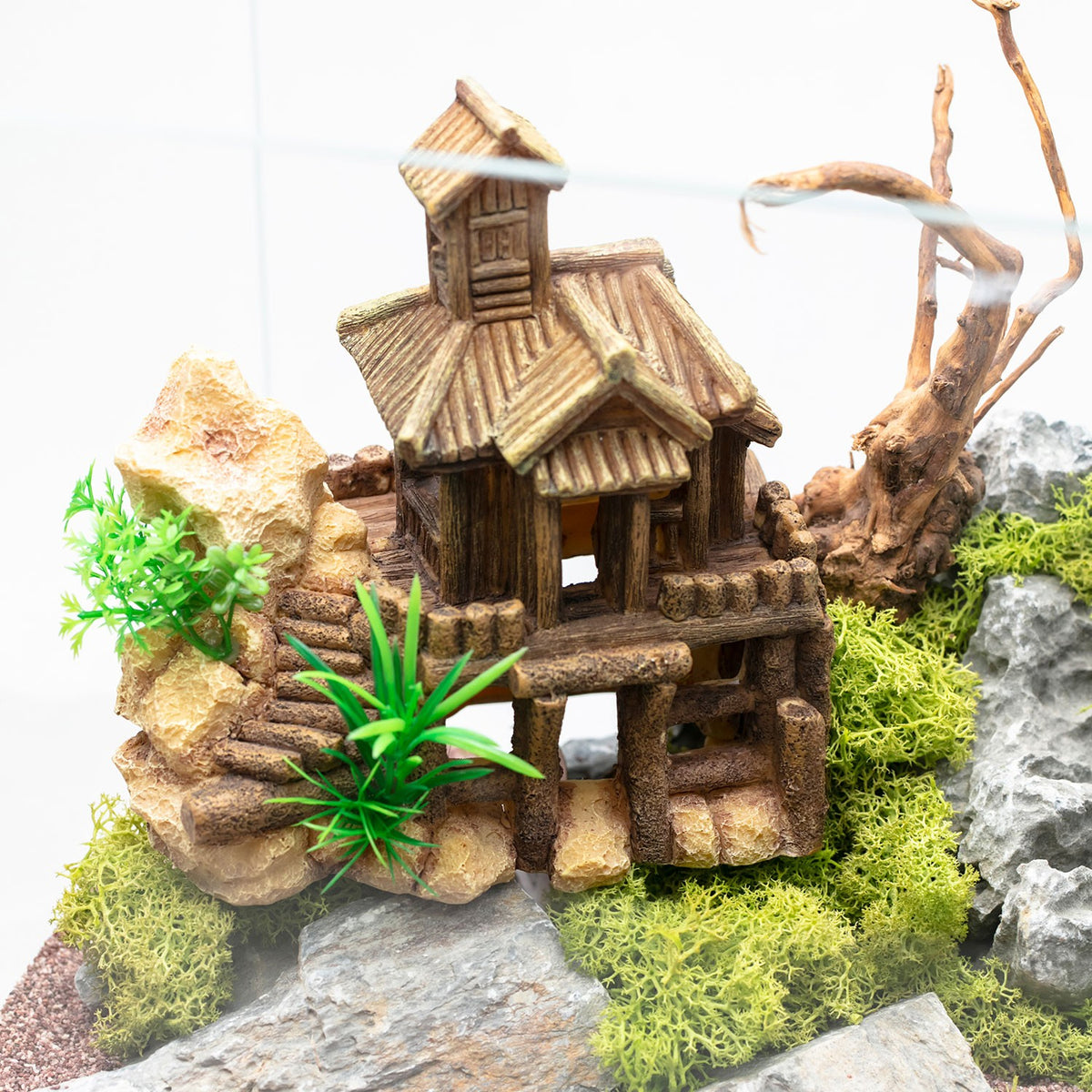 Aqpet Decorart Decorazioni Per Acquari Mod. Wood Castle