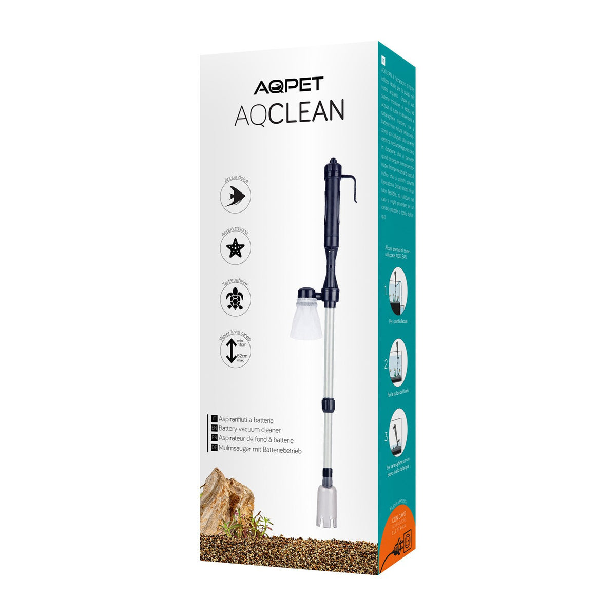 Aqpet AQClean Aspirarifiuti A Batteria Con Alimentatore
