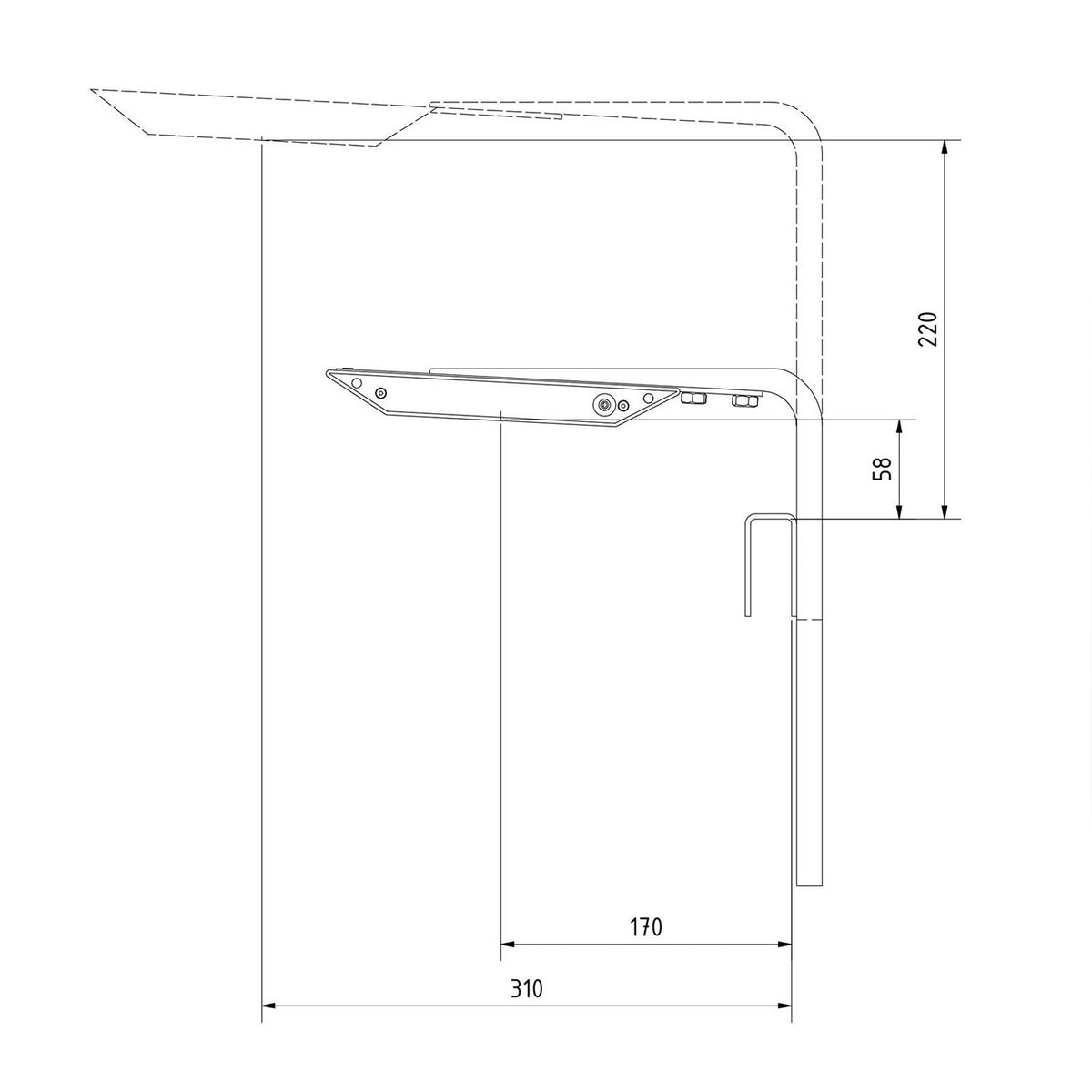 AquaMedic Aquarius Plus Holder BW Supporto Bordo Vasca