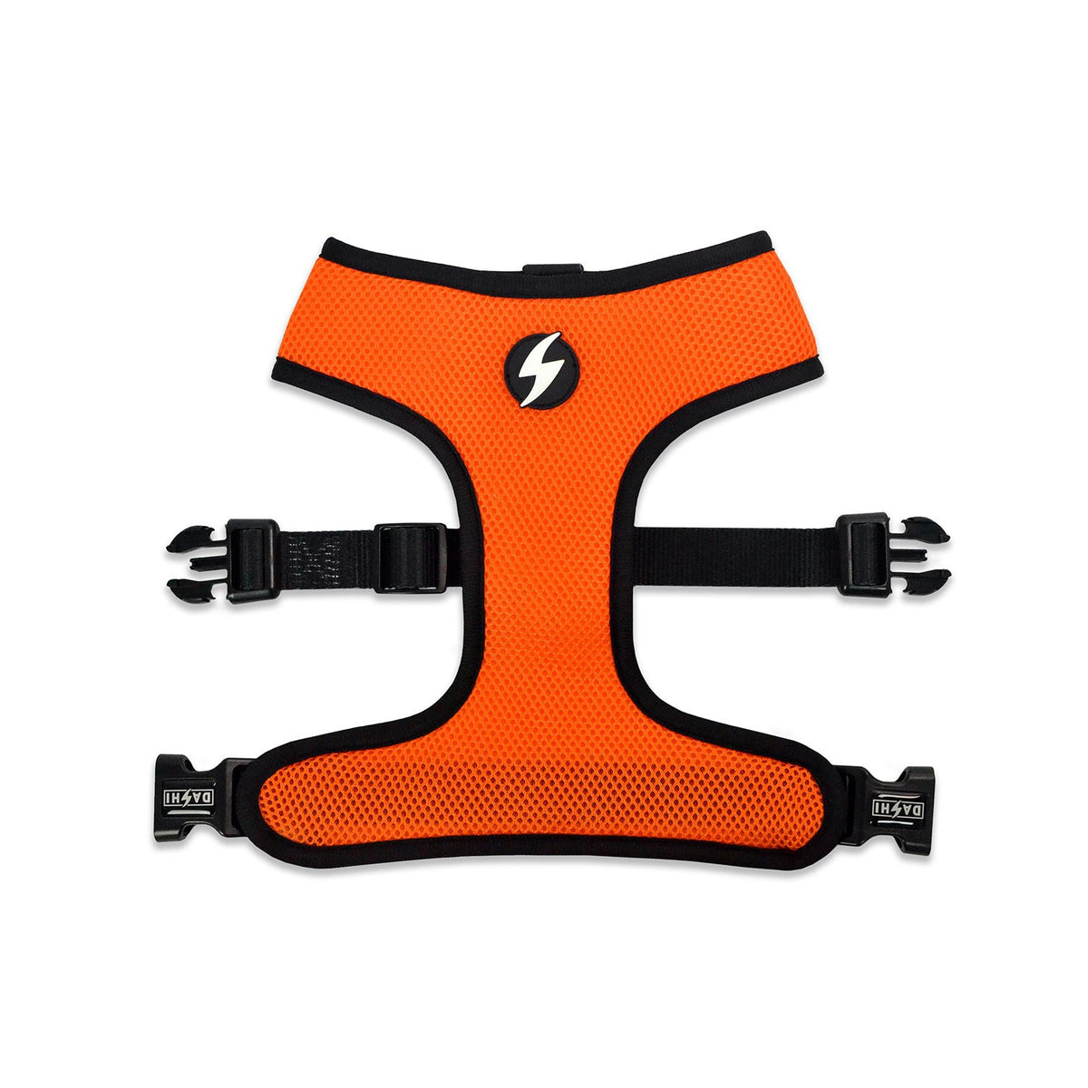 Dashi Stripes3 Arancione/Nero NeoMesh Pettorina Reversibile per Cani