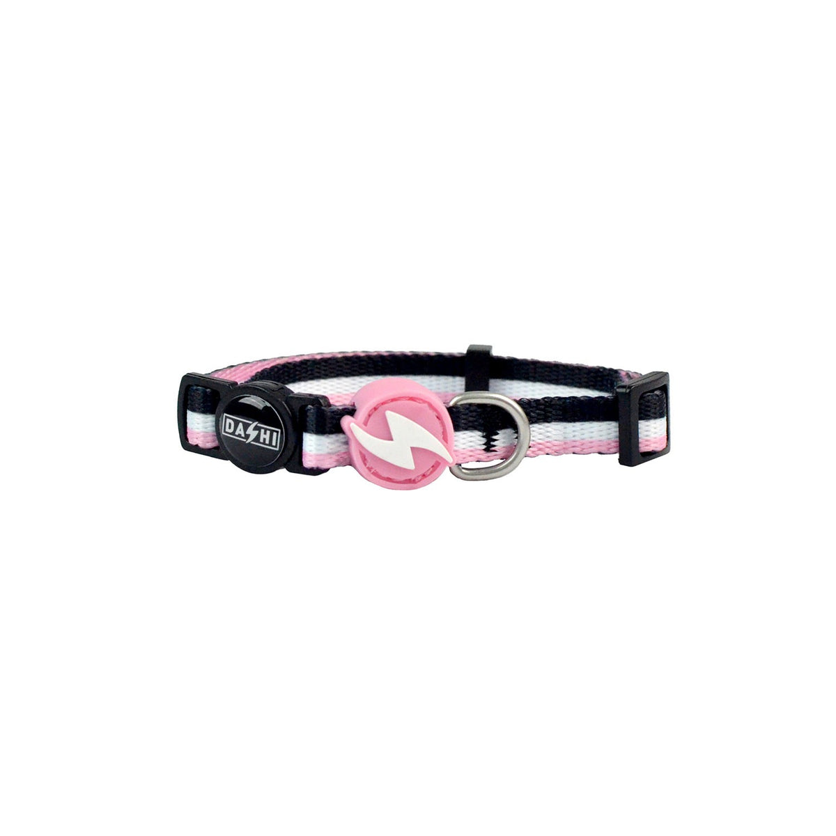 Dashi Stripes3 Rosa/Nero Collare per Gatti