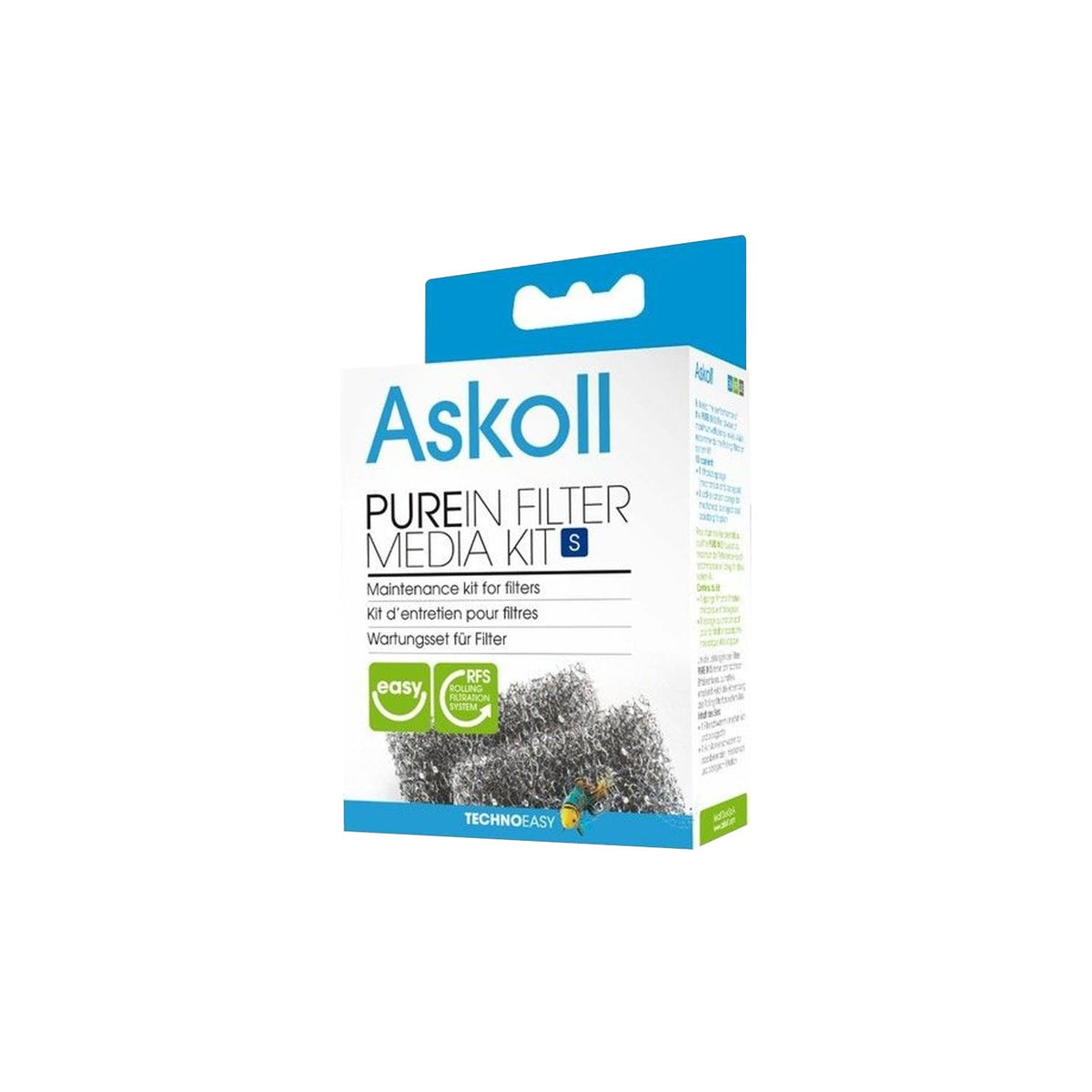 Askoll Pure Filter Media Kit S Manutenzione Per Filtro In Acquario