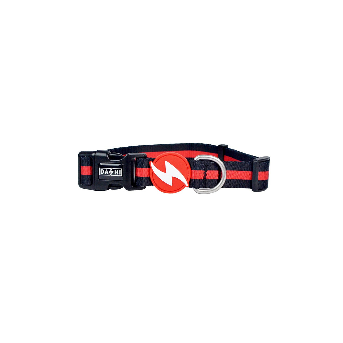 Dashi Stripes3 Rosso/Nero Collare per Cani