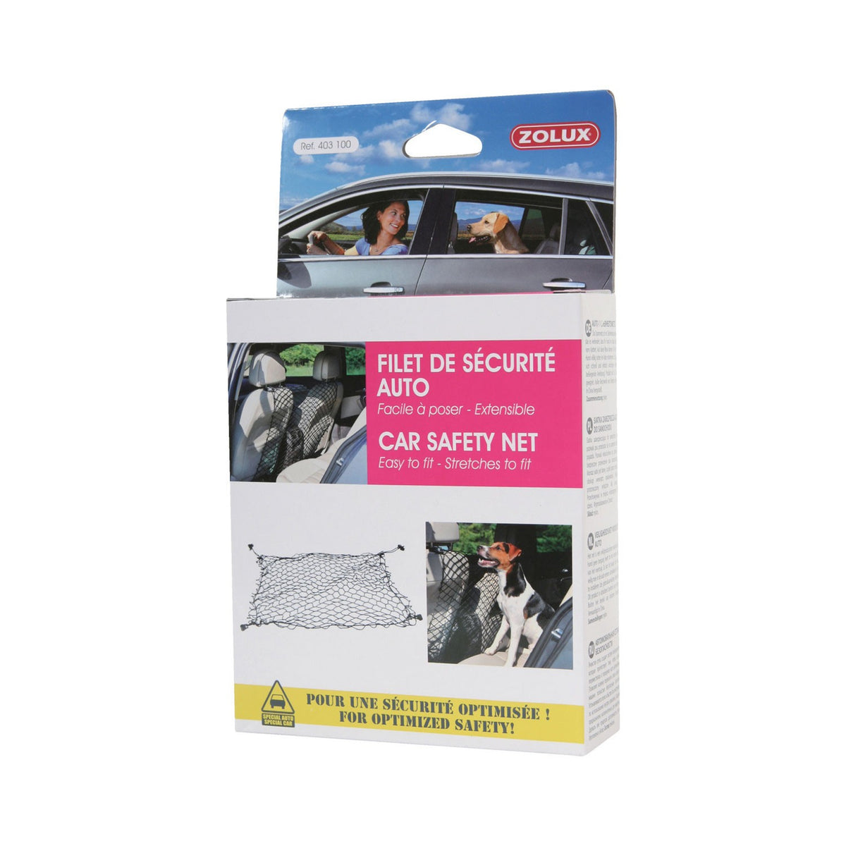 Zolux Rete di Sicurezza Auto Universale per Cani