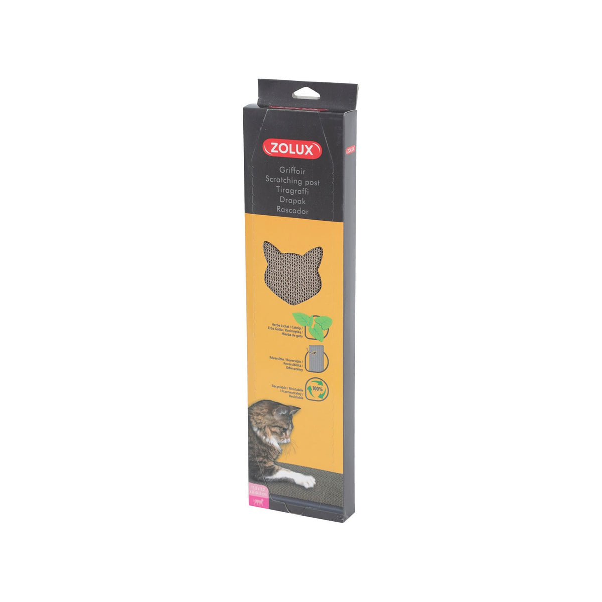 Zolux Tiragraffi In Cartone Catnip Riciclabile Con Erba Gatta