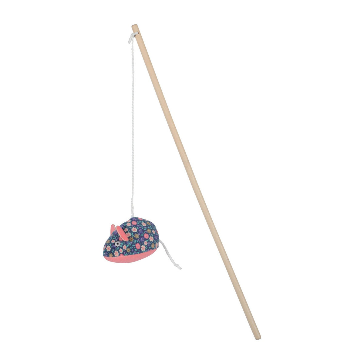 Zolux Ethi’Cat Fiore Canna Da Pesca Topo Gioco Per Gatti In Materiali Riciclati
