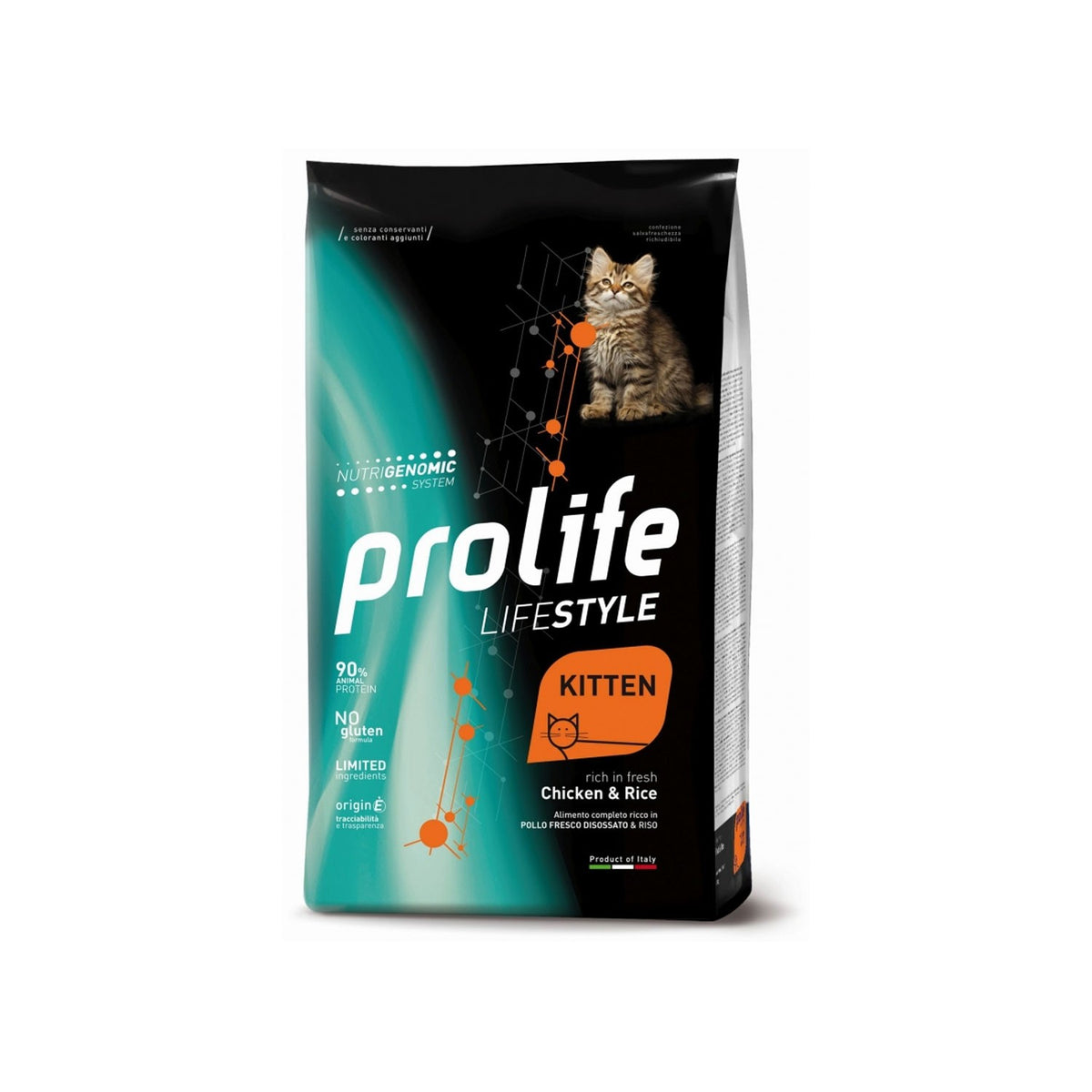Prolife Life Style Kitten Chicken & Rice Crocchette Per Gattini Al Pollo E Riso 1,5kg