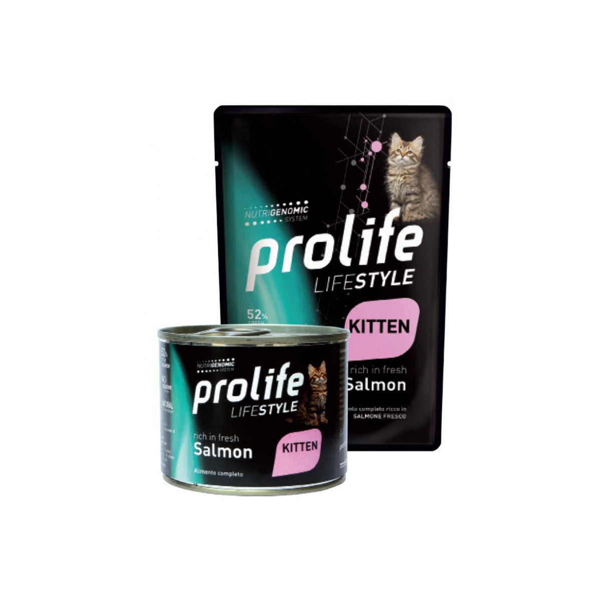 Prolife Life Style Kitten Salmon Bocconcini Per Gattini Al Salmone