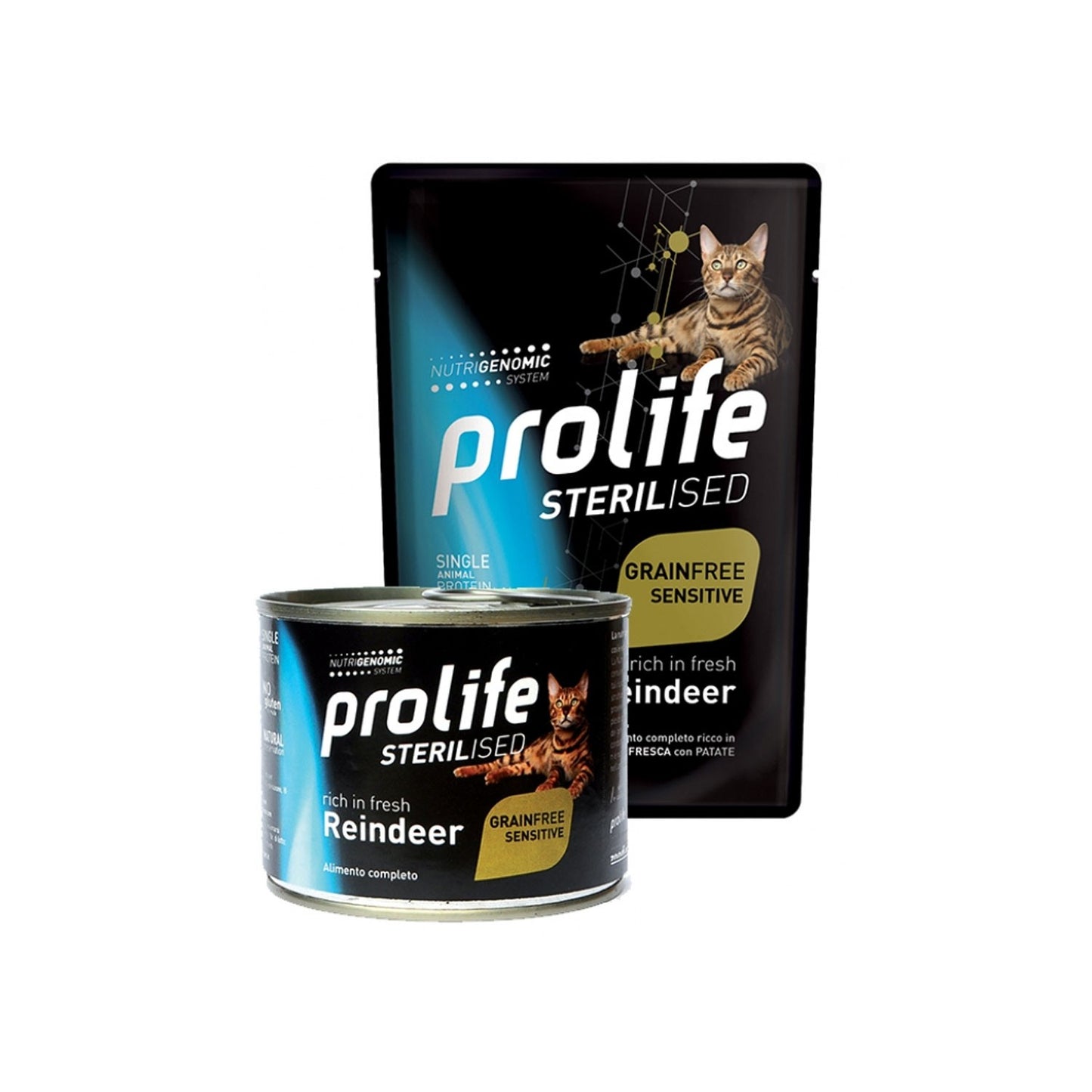 Prolife Sterilised Grain Free Adult Reindeer Bocconcini Di Renna E Patate Per Gatti Adulti Sterilizzati