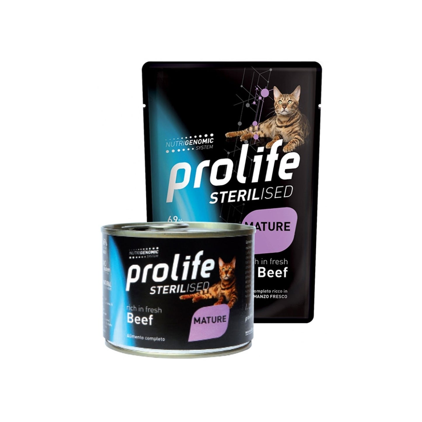 Prolife Sterilised Grain Free Mature Beef Bocconcini Di Manzo Per Gatti Anziani Sterilizzati