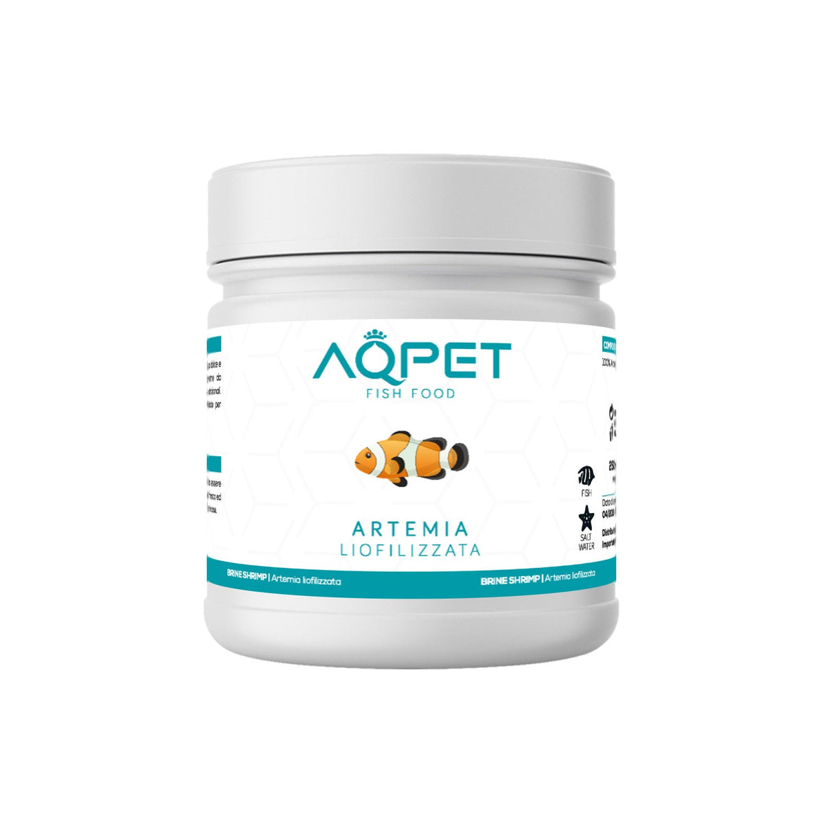 Aqpet Fish Food Blood Worms Artemia Liofilizzata 250 Ml