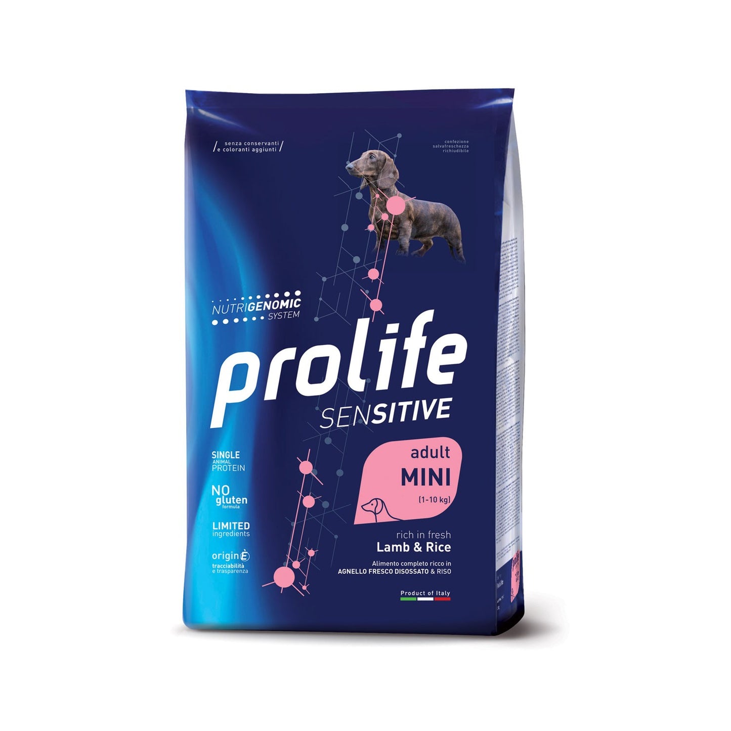 Prolife Sensitive Adult Lamb & Rice Mini Crocchette Di Agnello E Riso Per Cani Adulti Di Taglia Piccola