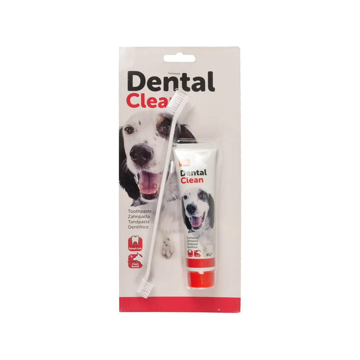 Flamingo Dental Clean Dentifricio Alla Menta Con Spazzolino A Setole Morbide Per Cani