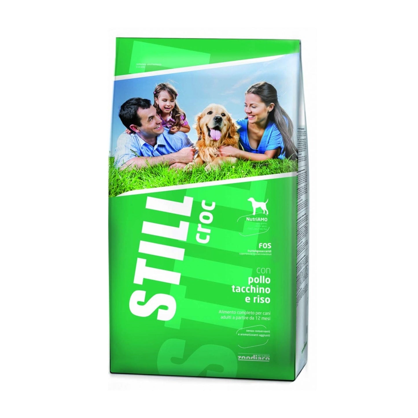 Still Croc Alimento Completo Con Pollo, Tacchino E Riso Per Cani Adulti Di Tutte Le Taglie A Partire Da 12 Mesi 15 Kg