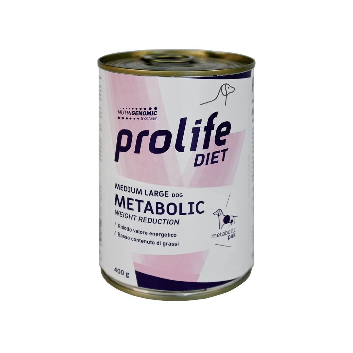Prolife Dog Metabolic Weight Red. Bocconcini Dietetici per Cani Medio/Grandi Per Riduzione di Eccessi di Peso 400gr