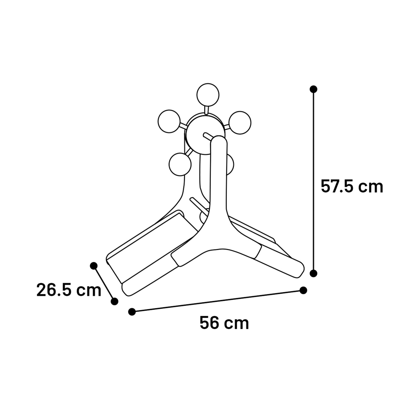 Flamingo Giocattolo tiragraffi per gatto Dolf marrone