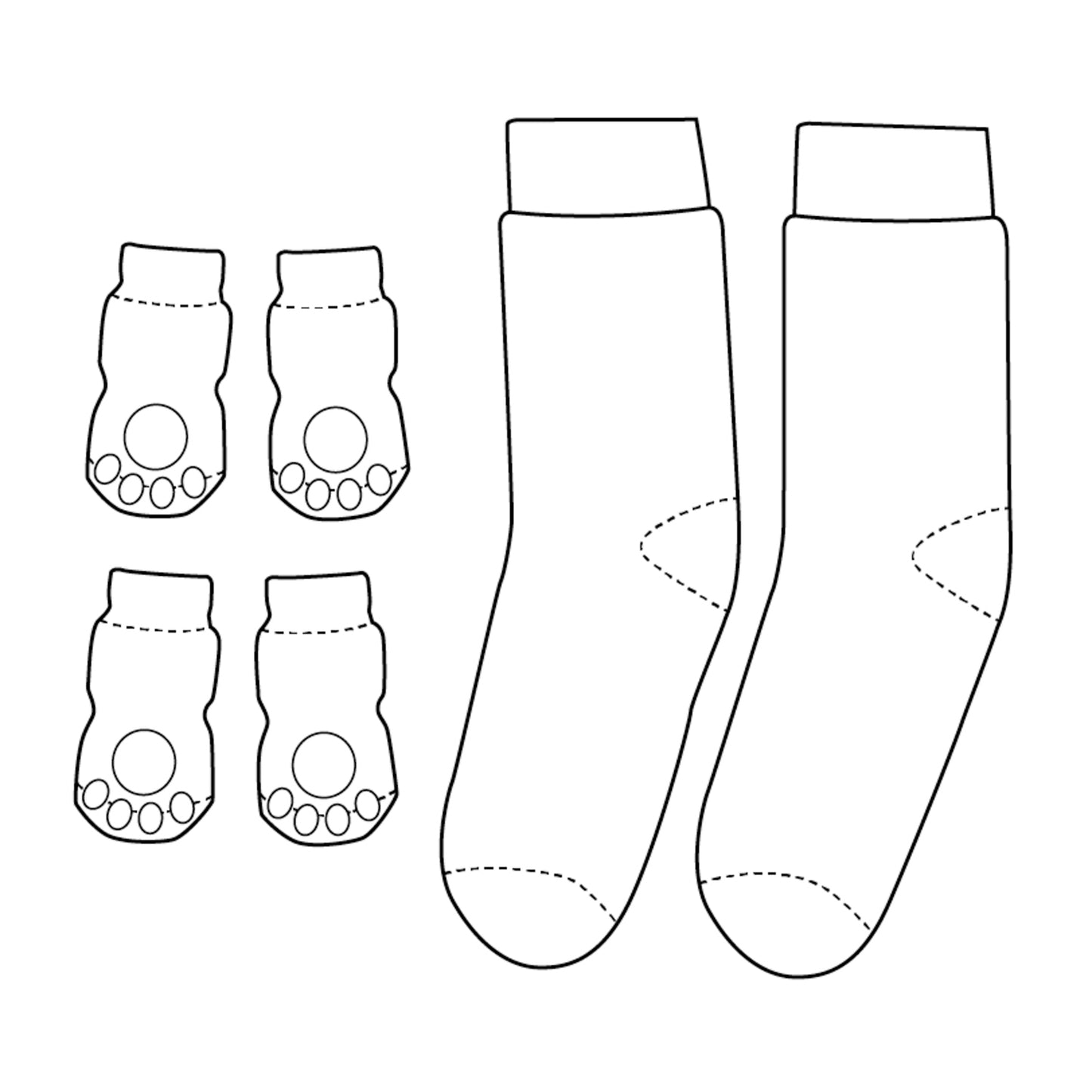 Flamingo calzini abbinati Natale per cane e persona Keysa Rosso