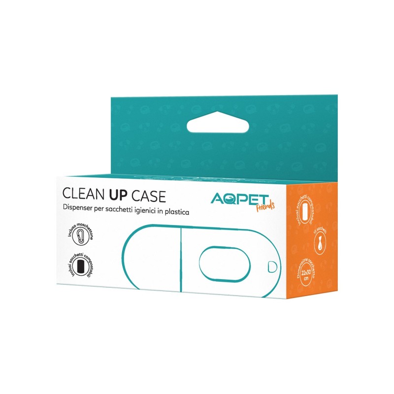 AqpetFriends CleanUp Case Dispenser Per Sacchetti Igienici In Plastica