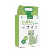 AqpetFriends Catty Green Lettiera Naturale per Gatti Alla Soia Fragranza Al Gelsomino 6 L