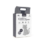 AqpetFriends Catty Green Lettiera Naturale per Gatti Alla Soia Con Carbone Attivo 6 L