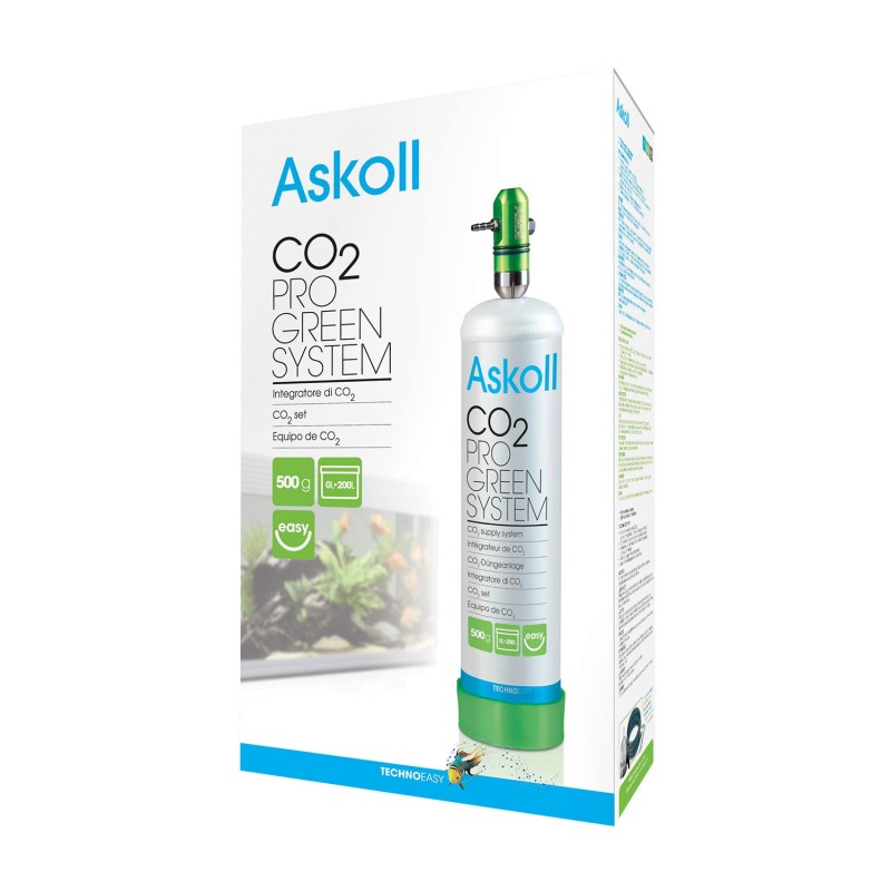 Askoll Co2 Pro Green System Impianto Completo Per Co2 In Acquari D'Acqua Dolce