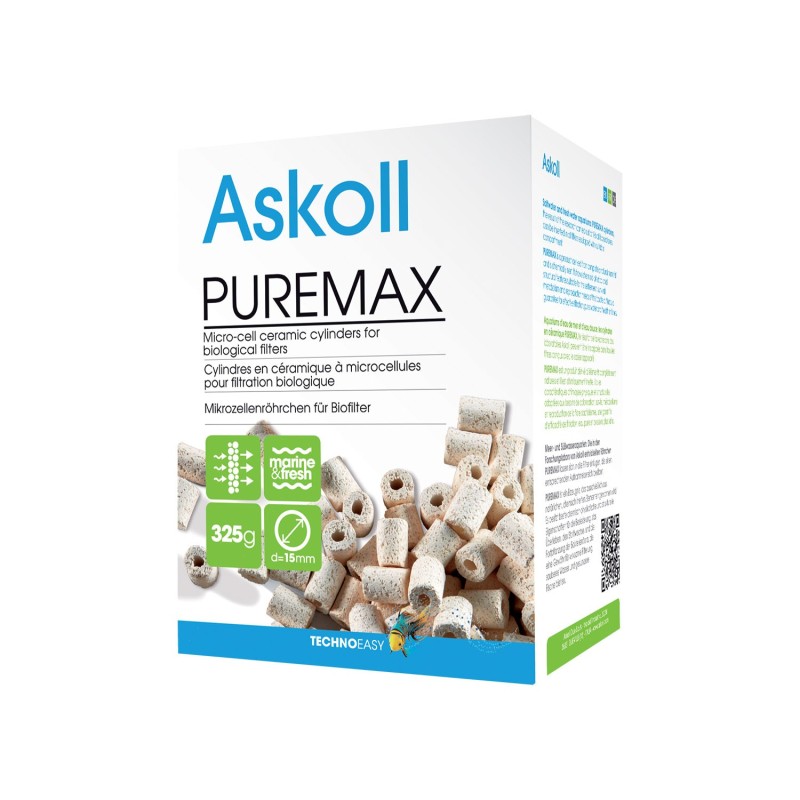 Askoll Pure Max Cannolicchi A Microcelle Per Filtrazione Biologica In Acquari Dolci E Marini