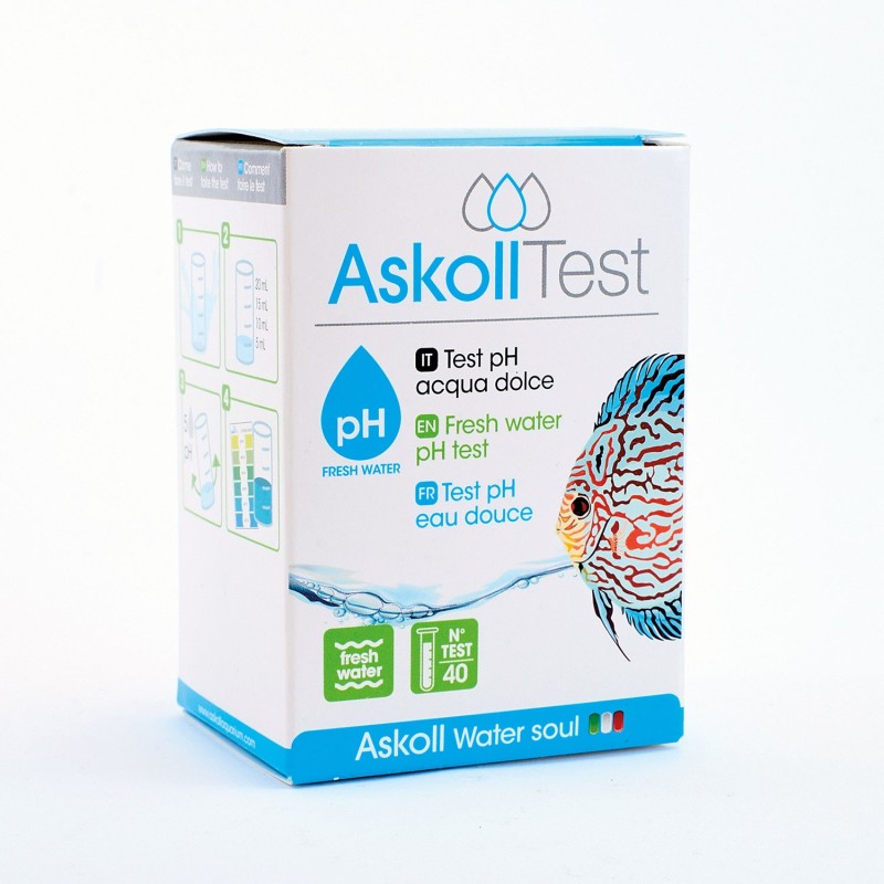 Askoll Test pH Fresh Water Per La Misurazione Del pH In Acquari D'acqua Dolce