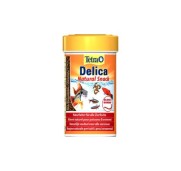Tetra Delica Chironomus Larve di zanzare Liofilizzato Mangime Naturale per tutti i pesci tropicali 100 ml