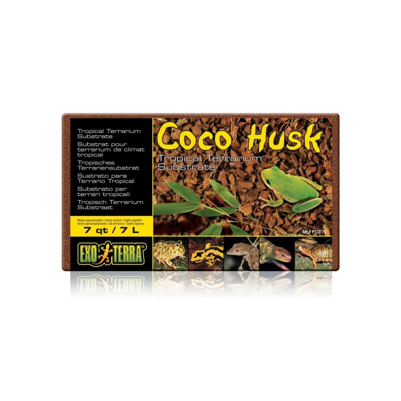 Exoterra Coco Husk Terriccio Substrato Naturale Decorativo per Terrari 7 L