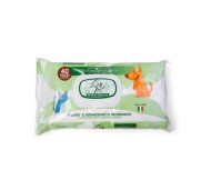 LeoPet Salviettine Igienizzanti E Detergenti Per Cani E Gatti 40pz All'Olio Essenziale Di Tea Tree