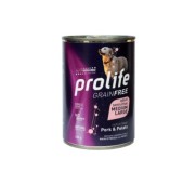 Prolife Grain Free Adult Sensitive Pork & Potato Medium/Large Bocconcini Di Maiale E Patate Per Cani Adulti 400g