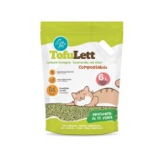 LeoPet TofuLett Lettiera Ecologica Compostabile Per Gatti Alla Soia Profumata Al T? Verde 6 Lt
