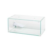 Aqpet Tortuga 50 Tartarughiera In Vetro Con Coperchio E Isola Per Tartarughe D'acqua 27L