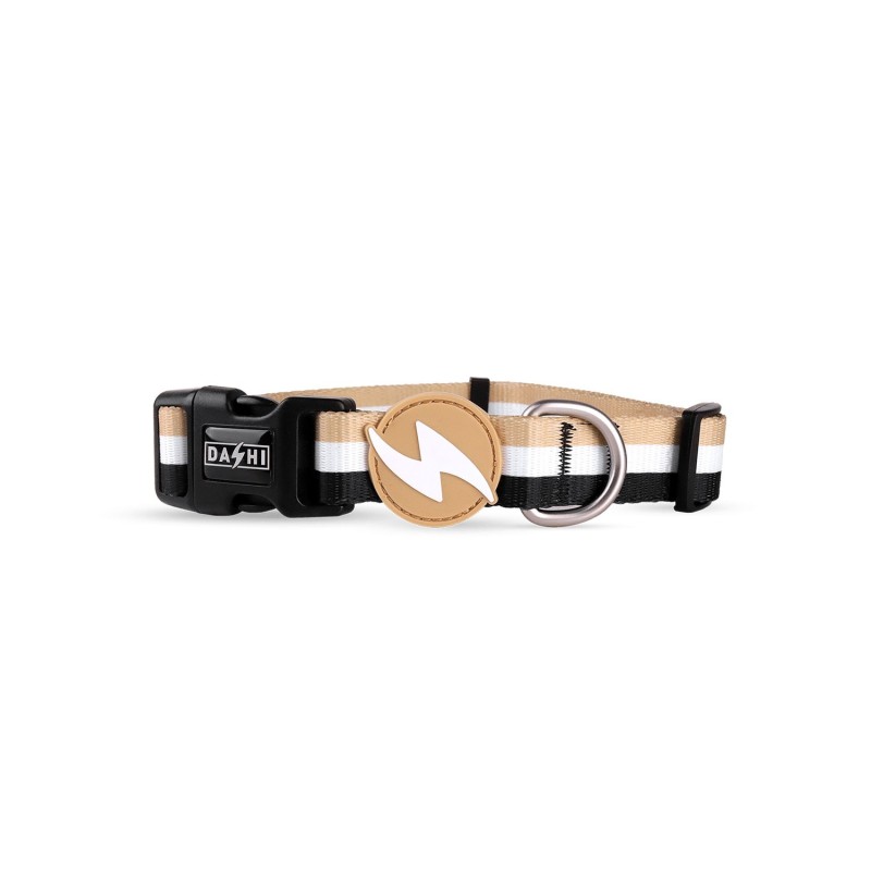 Dashi Stripes3 Brown&Black Collar Collare Marrone/Nero Per Cani