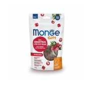 Monge Gift Sterilised Cat Snack con Anatra e Mirtilli Rossi Filled and Crunchy Per Gatti 60gr