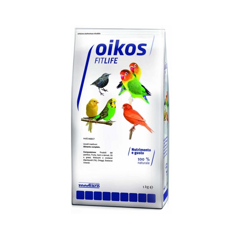 Oikos FitLife Pet? Insect Alimento Completo Per Uccelli Insettivori 1kg