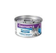 Gemon Sterilised Mousse Tuna & Pork Alimento Umido Completo Con Tonno e Maiale Per Gatti Adulti Sterilizzati 85gr