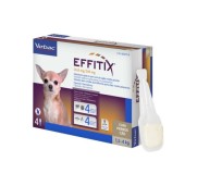 Virbac Effitix Antiparassitario Spot-On Protezione Avanzata Per Il Tuo Cane Contro Pulci, Flebotomi, Zecche, e Zanzare Per 4 Set