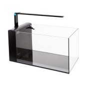 Aqpet Aqua 60 Rear Kit Vasca In Vetro Extrachiaro Con Filtro Laterale e Luce LED Integrata 60x30x30cm
