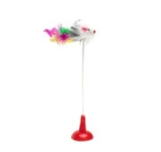 AqpetFriends Cat Toy Topolino Su Spirale Con Base A Ventosa