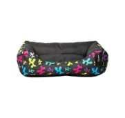 AqpetFriends Cushy Street Balloon Black Bed Cuccia Per Cane Super Imbottita