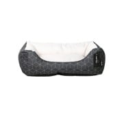 AqpetFriends Cushy Street Grid Black Bed Cuccia Per Cane Super Imbottita