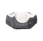 AqpetFriends Cushy Street Grid Black Lounge Cuccia Per Cane Super Imbottita