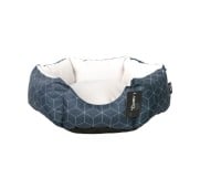 AqpetFriends Cushy Street Grid Blue Lounge Cuccia Per Cane Super Imbottita