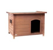 AqpetFriends Baita Cuccia In Legno per Cane Con Tetto Apribile