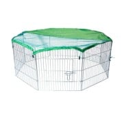AqpetFriends Petplaypen Recinto Per Animali In Ferro Con Rete Parasole Misura 60x60 cm