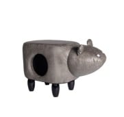 AqpetFriends Tiragraffi Pouf In Legno Hippo