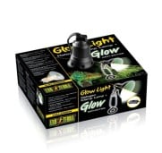 Exoterra Halogen Glow Light Lampada Alogena Fluorescente + Riflettore di Luce per Terrari Small 14cm
