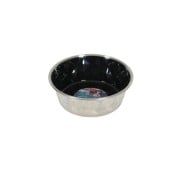 Zolux Ciotola Diamond Nera in Acciaio Inox Antiscivolo Cibo Acqua per Cani