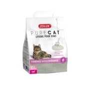 Zolux Purecat Lettiera Minerale Agglomerante Profumata Antibatterica Per Gatti 10L